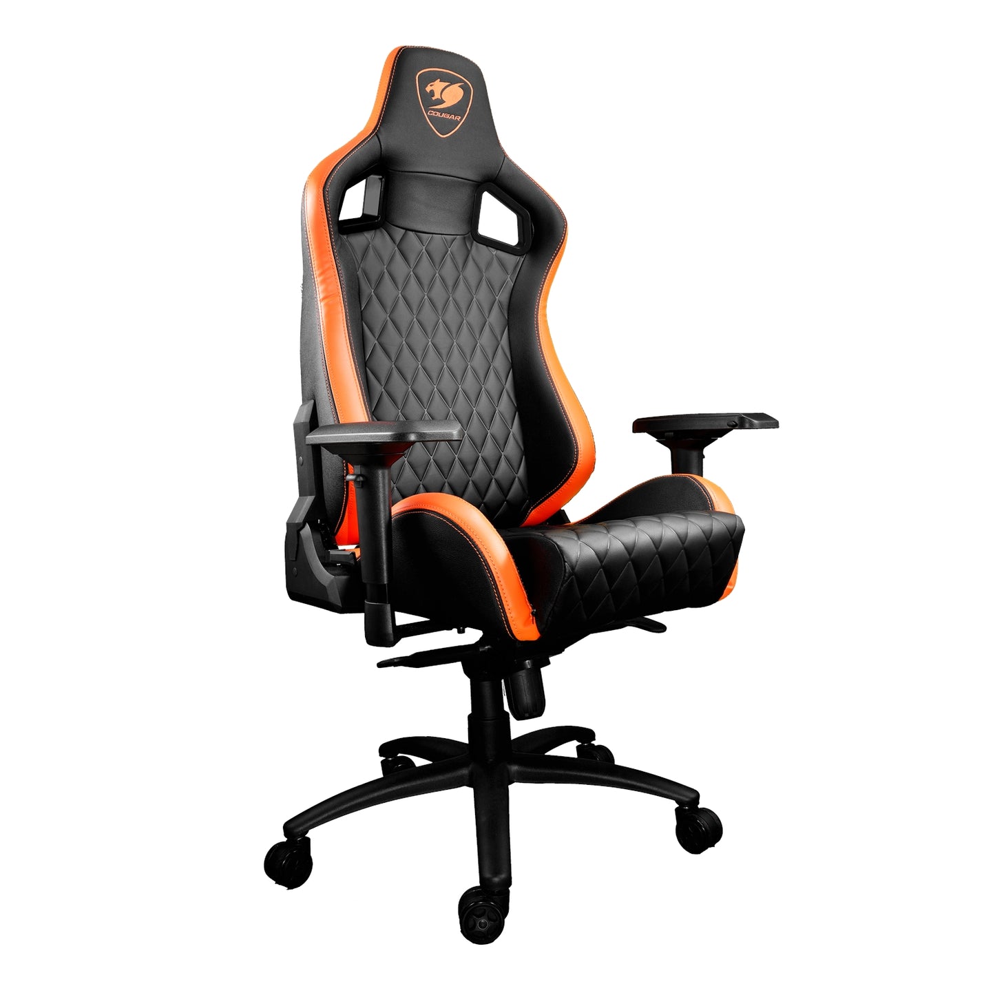 Cougar Armor S Gaming Chair with Reclining and Height Adjustment Black and Orange