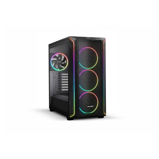 be quiet! Shadow Base 800 FX ARGB Black Mid Tower Chassis, Addressable RGB LEDs, 4x 140mm Fans, mITX/mATX/ATX/EATX