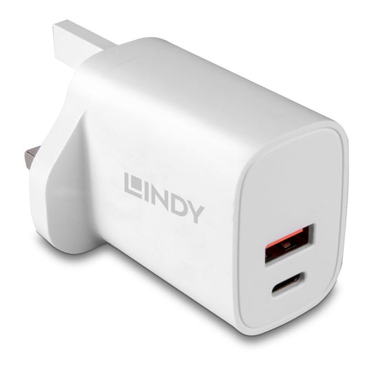 LINDY 73416 20W USB Type A & C Charger