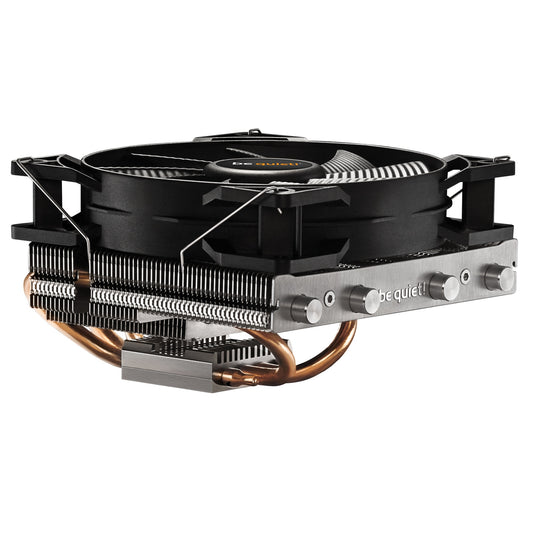 be quiet! Shadow Rock LP Fan CPU Cooler, Universal Socket, Pure Wings 2 120mm PWM Black Cooling Fan, 1500RPM, 4 Heat Pipes, Low-Profile at 75.4mm Height, 130W TDP, Intel LGA 1700 & AMD AM5 Compatible