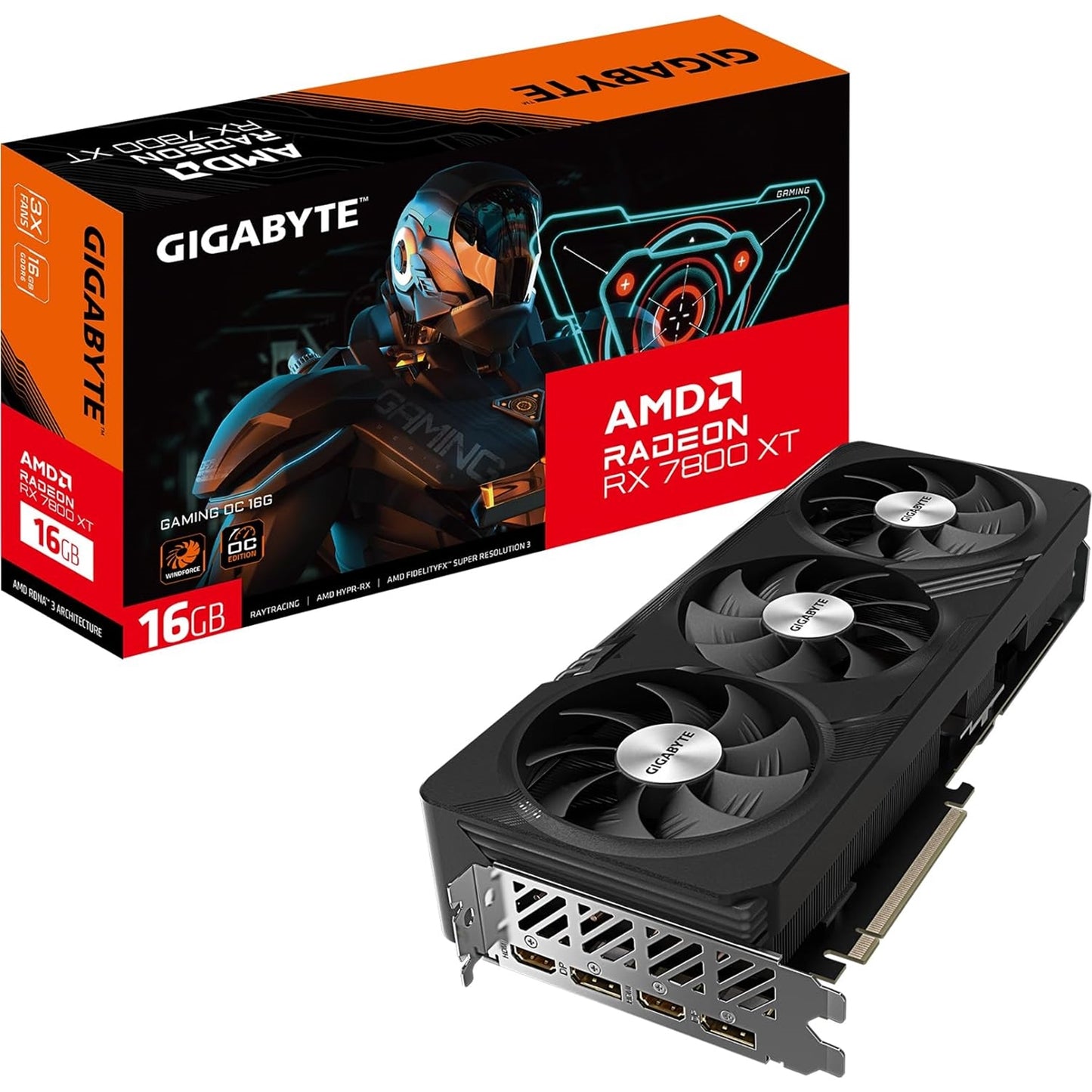 GIGABYTE Radeon RX 7800 XT Gaming OC 16G 3X WINDFORCE Fans 16GB Graphics Card