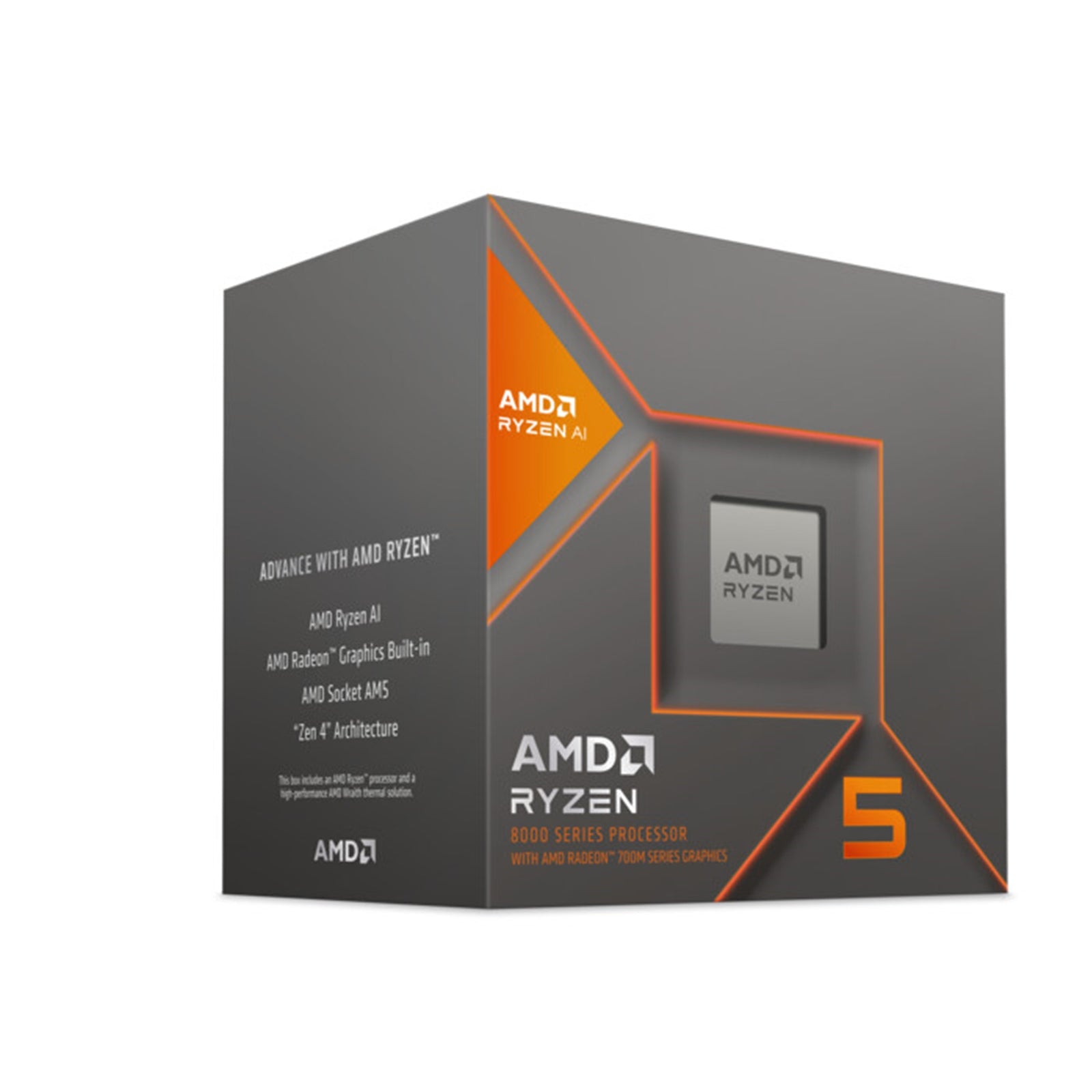 AMD Ryzen 5 8600G 4.35GHz 6 Core AM5 Processor, 12 Threads, 5.0GHz Boost, Radeon Graphics