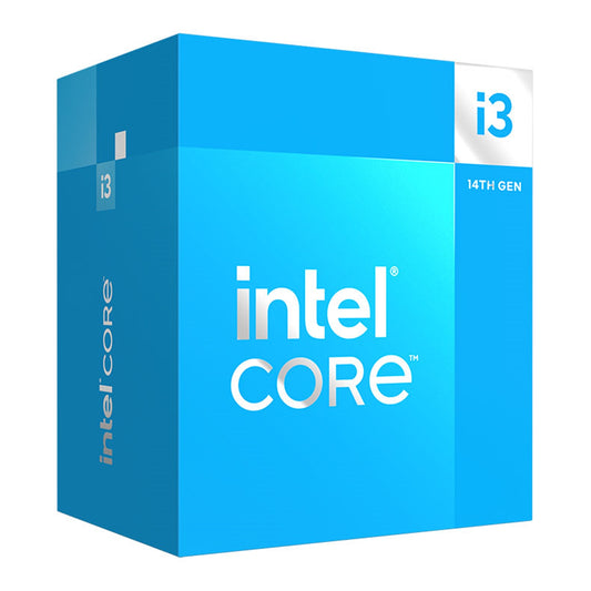 Intel Core i3 14100 4 Core Processor 8 Threads, 3.5GHz up to 4.7GHz Turbo Raptor Lake Refresh Socket LGA 1700 12MB Cache, Maximum Turbo Power 110W, Non Overclockable