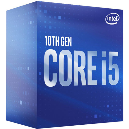 Intel Core i5 10400F 6 Core Processor Processor 12 Threads, 2.9GHz up to 4.3Ghz Turbo Comet Lake Socket LGA 1200 12MB Cache, 65W, Cooler, No Graphics