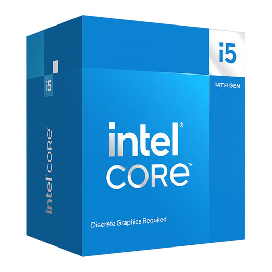 Intel Core i5 14400F 10 Core Processor 16 Threads, 3.5GHz up to 4.7GHz Turbo Raptor Lake Refresh Socket LGA 1700 20MB Cache, 65W, Maximum Turbo Power 148W, No Graphics