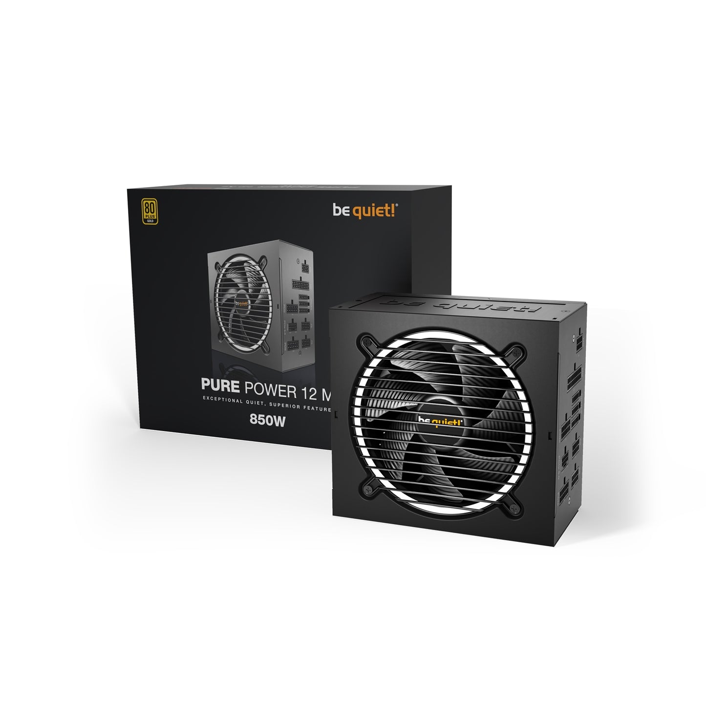 be quiet! Pure Power 12 M 850W PSU, 80 PLUS Gold, Exceptionally Quiet 120mm Fan, ATX 3.0, 10 Year Warranty